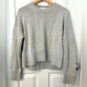 Everlane Soft Cotton Square Crew Sweater Small